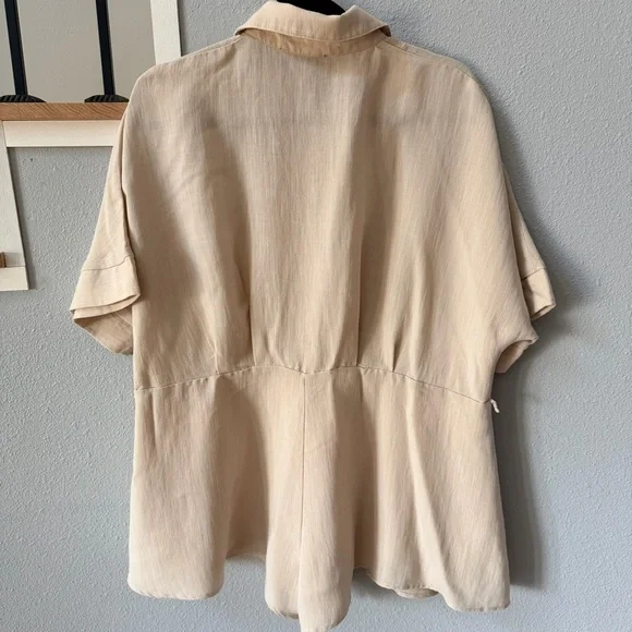 Vici Cream Casual Button Down Jumpsuit Romper - Picture 7 of 10